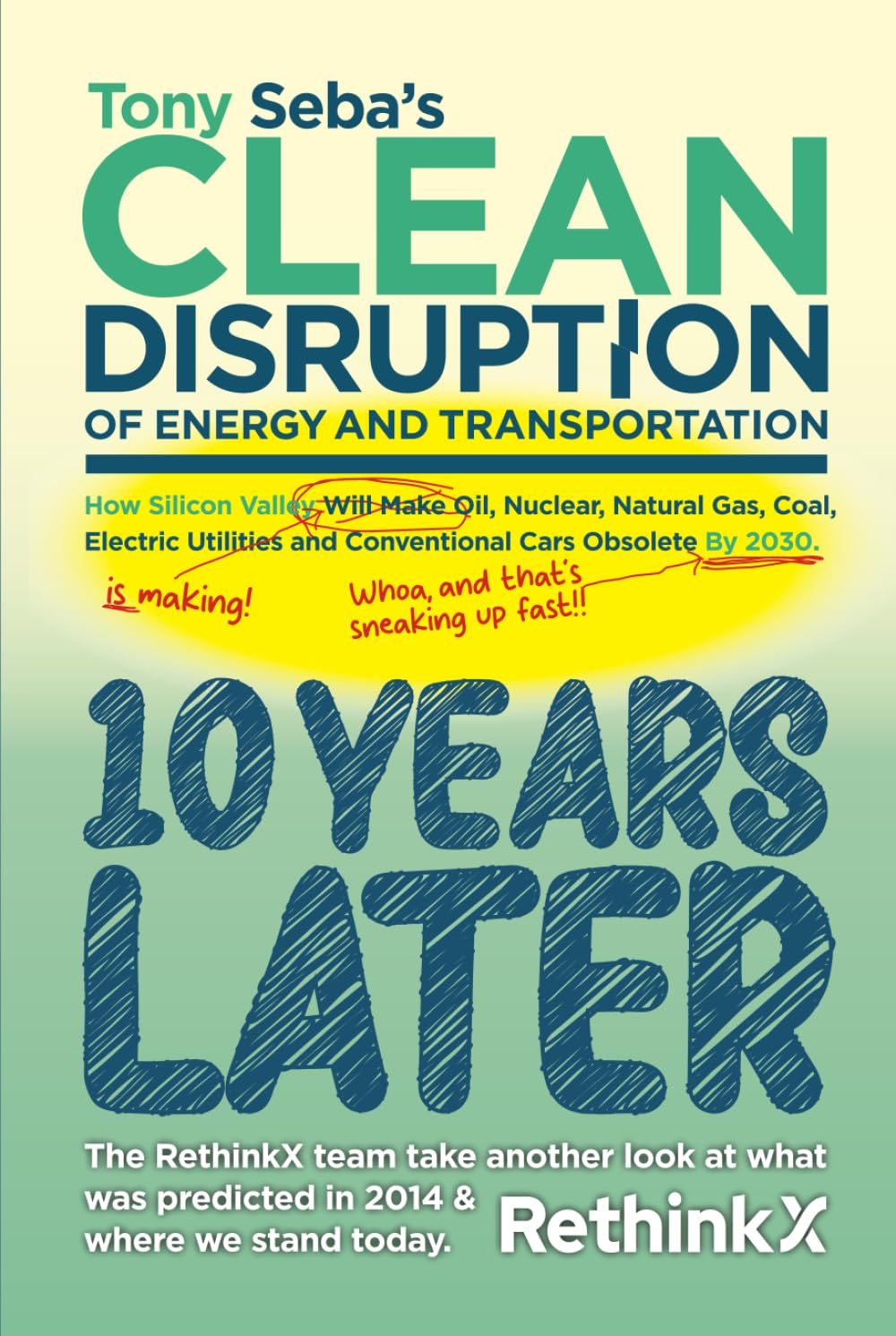 Tony Seba'S Clean Disruption - 10 Years Later: How Silicon Valley, Will Make Oil, Nuclear, Natural Gas, Coal, Electric Utilities and Conventional Cars Obsolete by 2030. image number 1