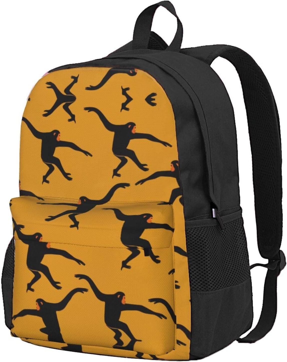 PIXOLE Leopard Pattern Print Travel Backpack, Laptop Backpack, School Backpack with Ergonomic Design and Multiple Pockets