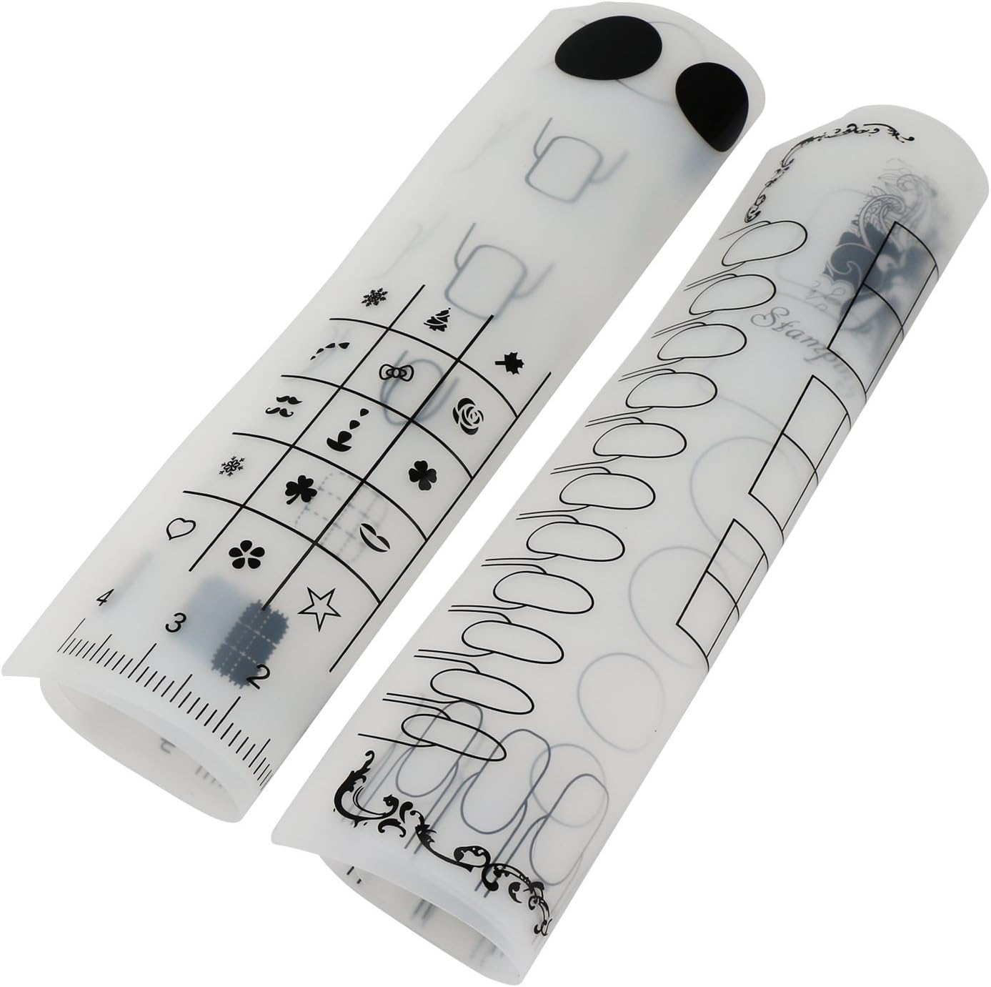 Segbeauty Nail Art Stamping Mat, Silicone Workspace Stamping Plate, Nail Polish Coloring Practice Pad, Nail Sticker Guide Printing Transfer Table Cover Palette Tools image number 2