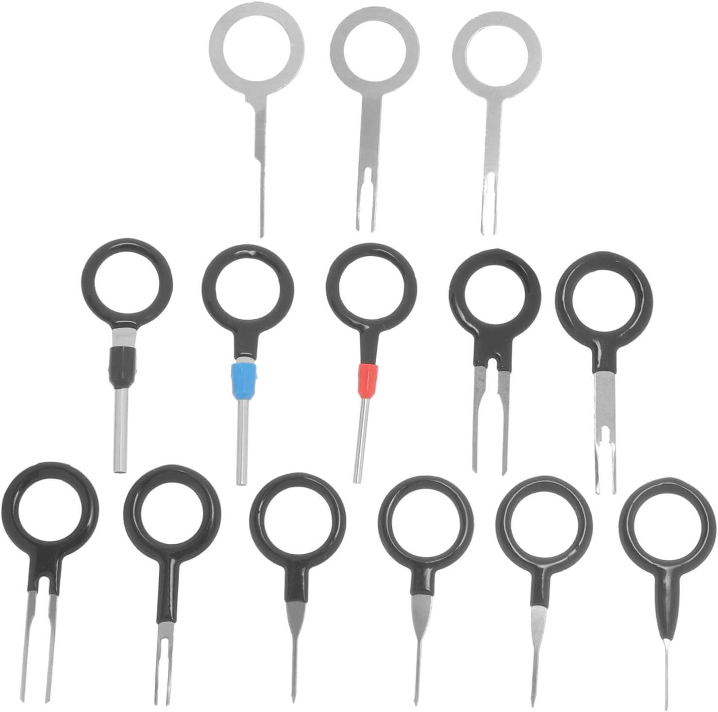 Alipis 14Pcs Car Terminal Tool Kit Electrical Pin Extractor Set Vehicle Wire Harness Terminal Ejector Tools for Mechanics Automotive Electrical System Repair image number 3