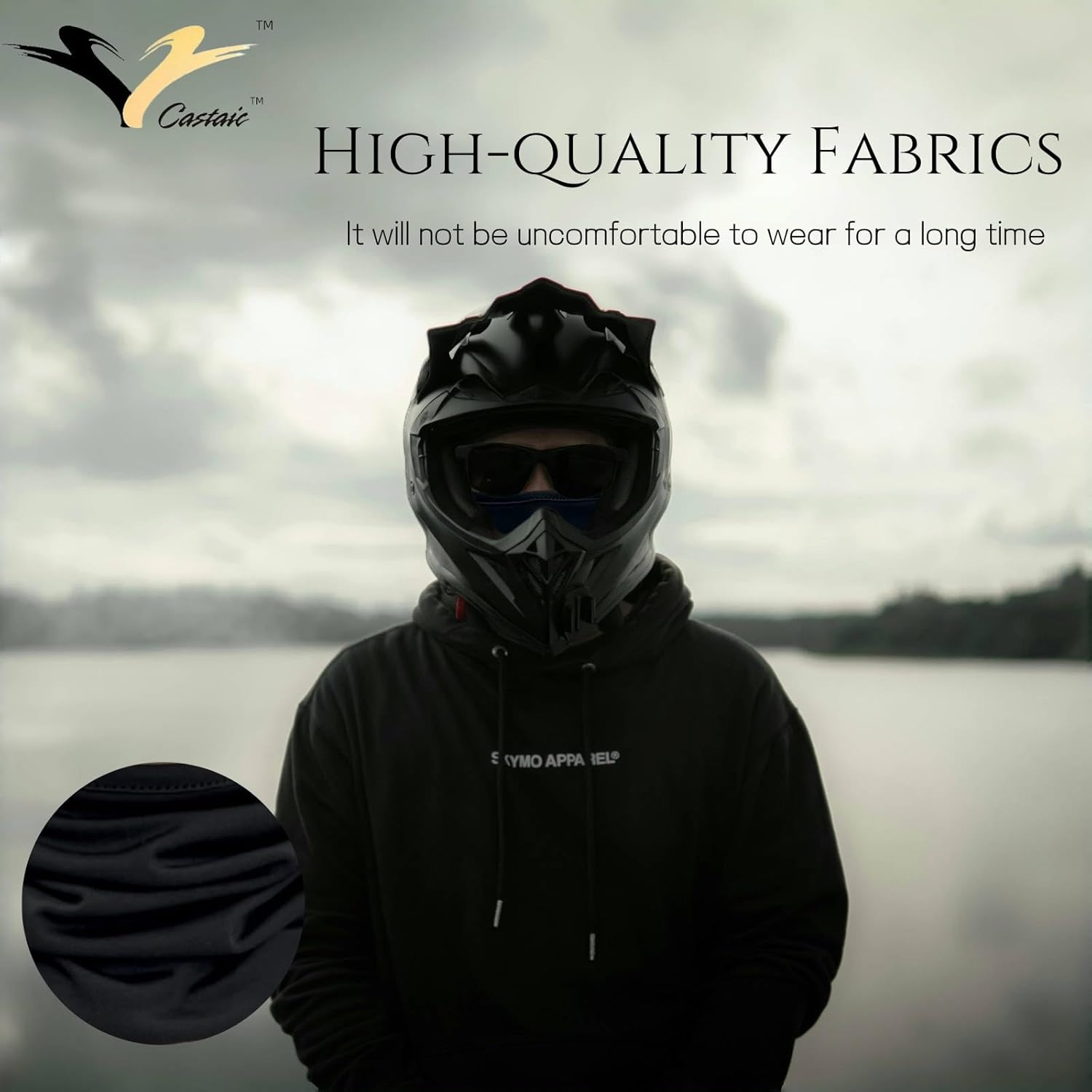 Castaic Summer UV Protection Breathable Face Mask, Motorcycle Ski Scarf for Men/Women image number 2