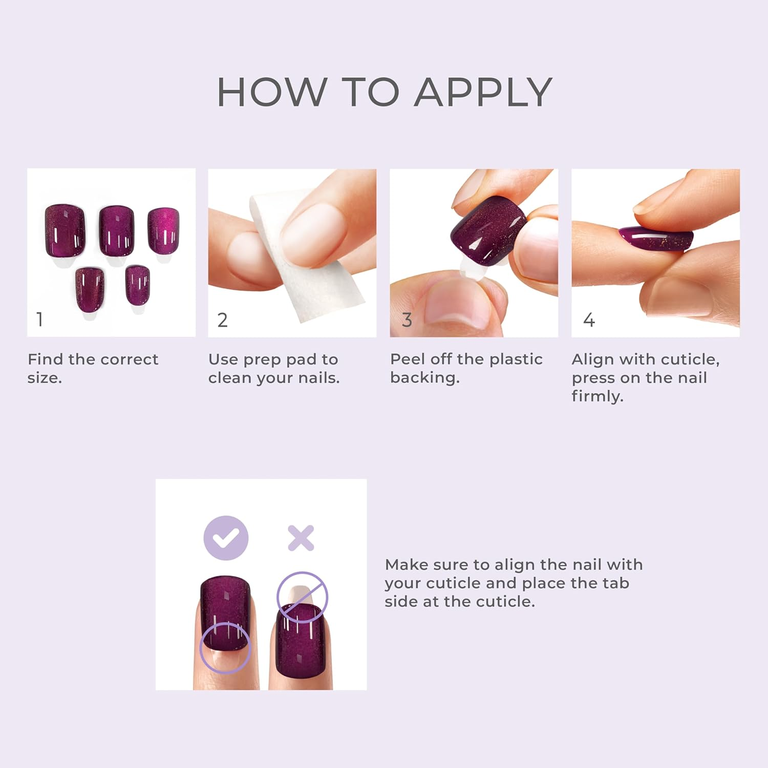 KISS Colorfx by Impress Press on Nails , &lsquo;Starry&rsquo;, Solid Light Pink with Pearlescent Finish, Short Oval, IMPROVED Adhesive, Includes 30 Fake Nails, Prep Pad, 1 Manicure Stick, 1 Mini Nail File image number 5