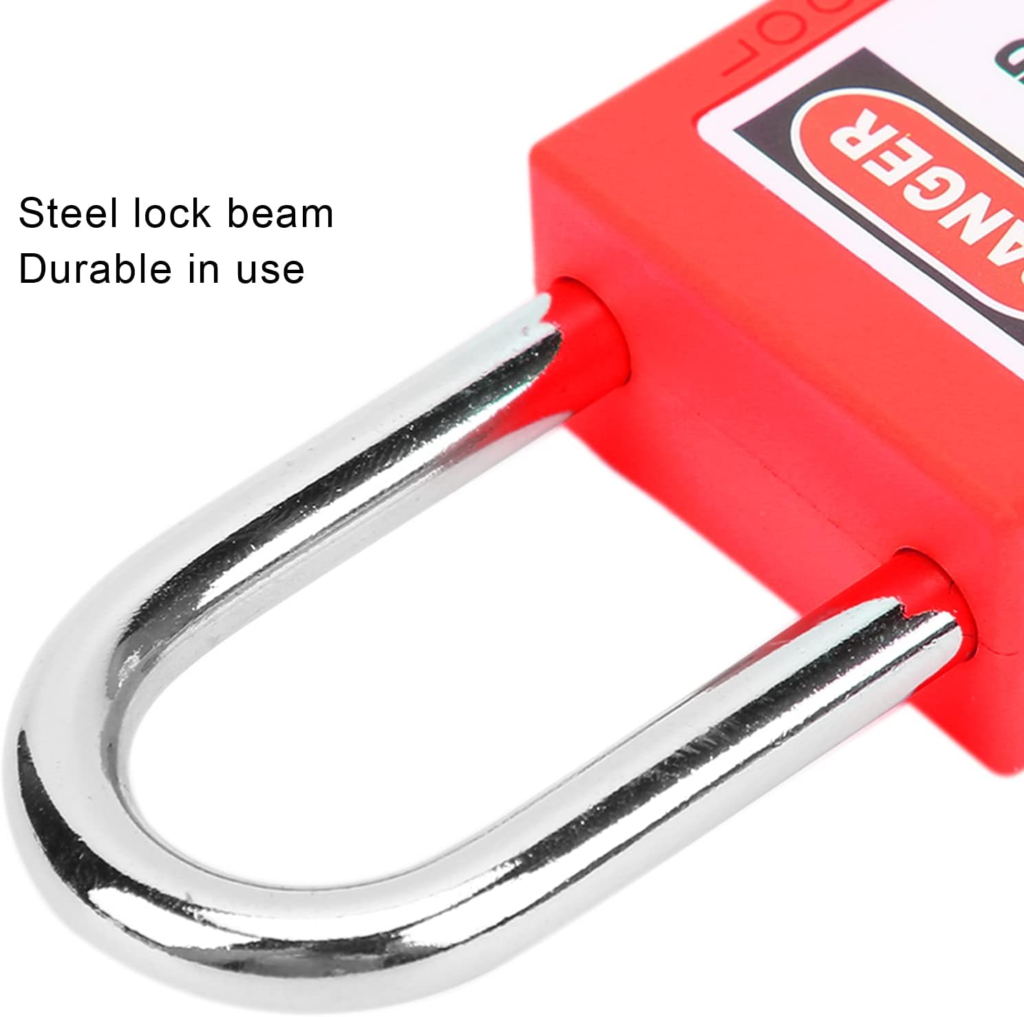Lockout Tagout Locks, Safety Padlock Set, Locks with Keys for Providing Reliable Security and Preventing Unauthorized Entry into Machinery(Red Color)
