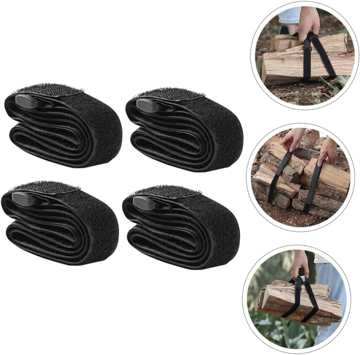 HOMSFOU 4Pcs Camping Luggage Packing Straps Lashing Belts Belt Buckle for Storage image number 1