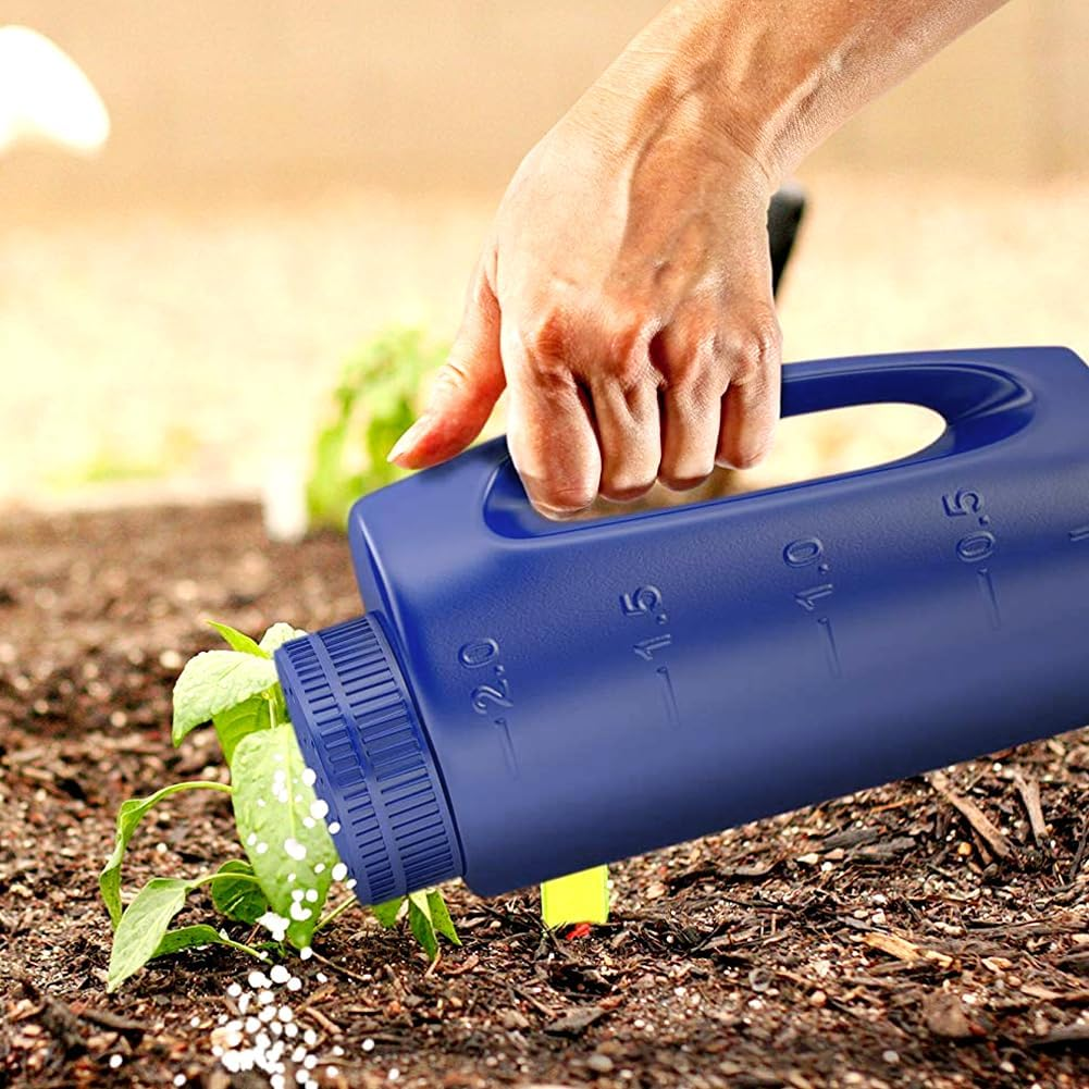 Handheld Fertilizer Spreader - Hand Spreader Shaker | 84.54Oz Adjustable Salt Dispenser, 1.5KG Lawn Seed Broadcaster, Efficient Labor-Saving Grass Sower for Farmers Accessories Supplies image number 2