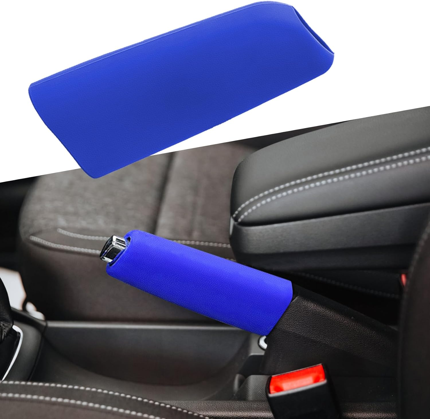 Car Handbrake Cover Gear Shift Knob Cover, Auto Comfortable Grip Handbrake Cover, Silicone Handbrake Cover for Most Vehicle Handbrake