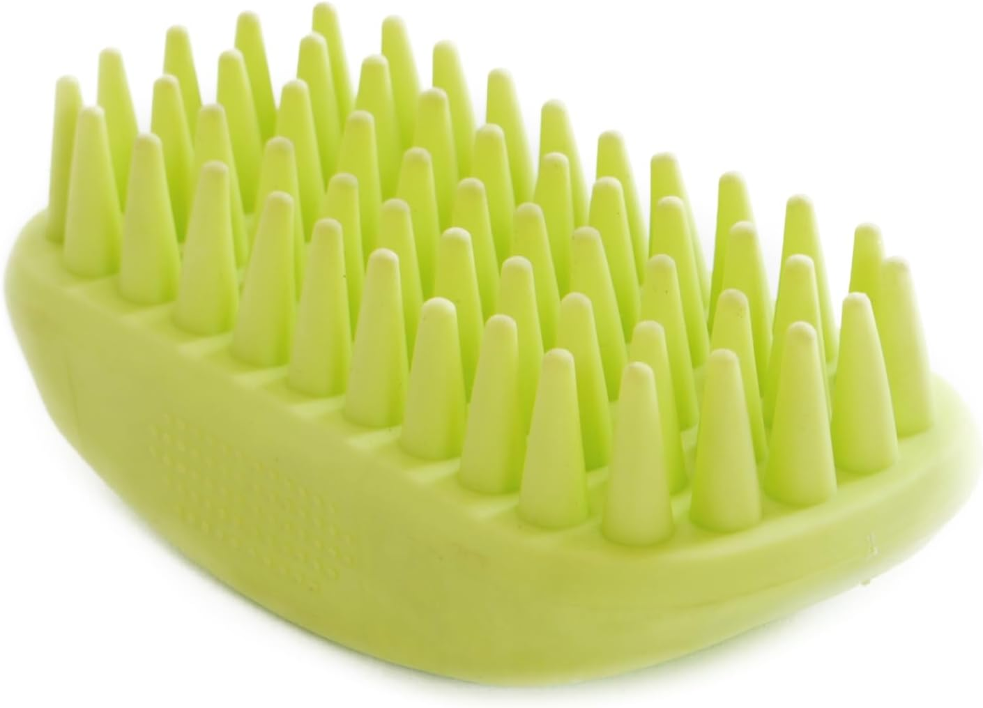 Grooming Rubber Bath Brush for Dogs & Cats - Suitable for All Coat Lengths, Wet & Dry Use, Soft Tips for Deep Cleaning and Enhanced Shampoo Effectiveness, Yellow image number 1