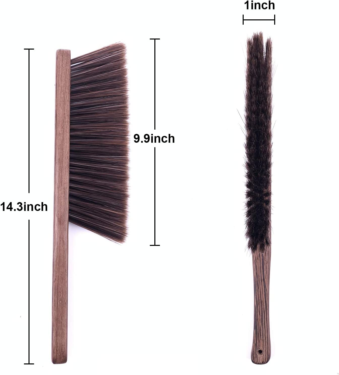 Hand Broom Cleaning Brushes-Soft Bristles Dusting Brush for Cleaning Car/Bed/Couch/Draft/Garden/Furniture/Clothes,Wooden Handle image number 5