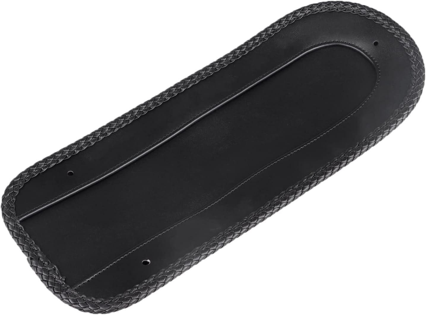 Black Motorcycle PU Leather Rear Fender Bib Leather Solo Seat for Harley Springer Softail Heritage Classic FLSTC EFI FLSTCI 2006-2017