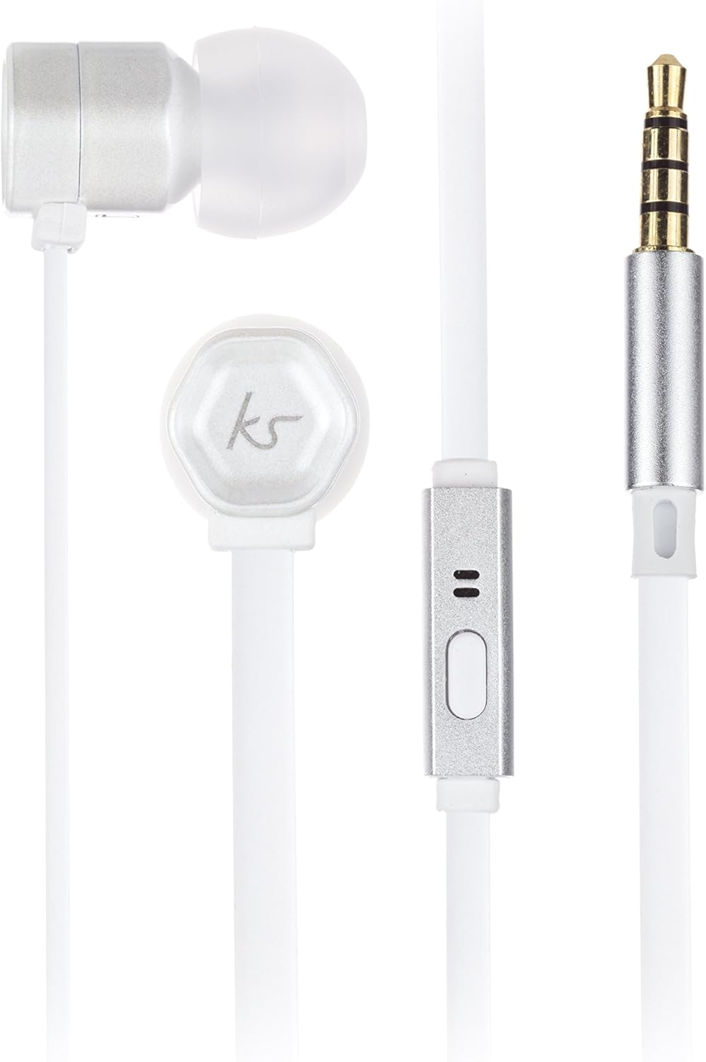 Kitsound Kit Sound Hive-Ear Headphone with Mic White KSHIVBVCWH
