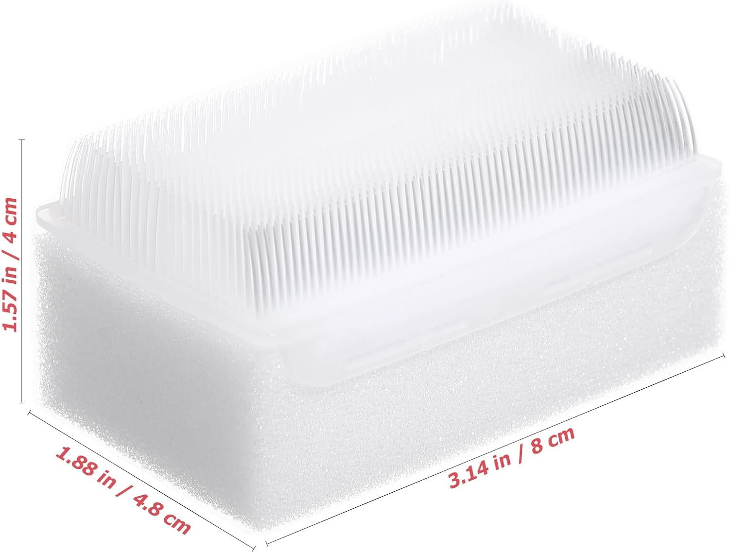 Healifty Sensory Brush Sensory Processing Disorder Autism Sponge Brush Surgical Hands Scrub Brushes (White)