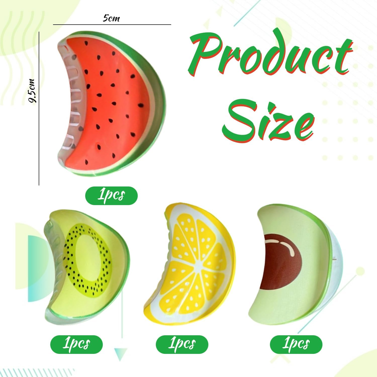 4 Hair Pins, Water Ghost Shaped Headdress, Fresh and Sweet Clip, Beach Party Decoration