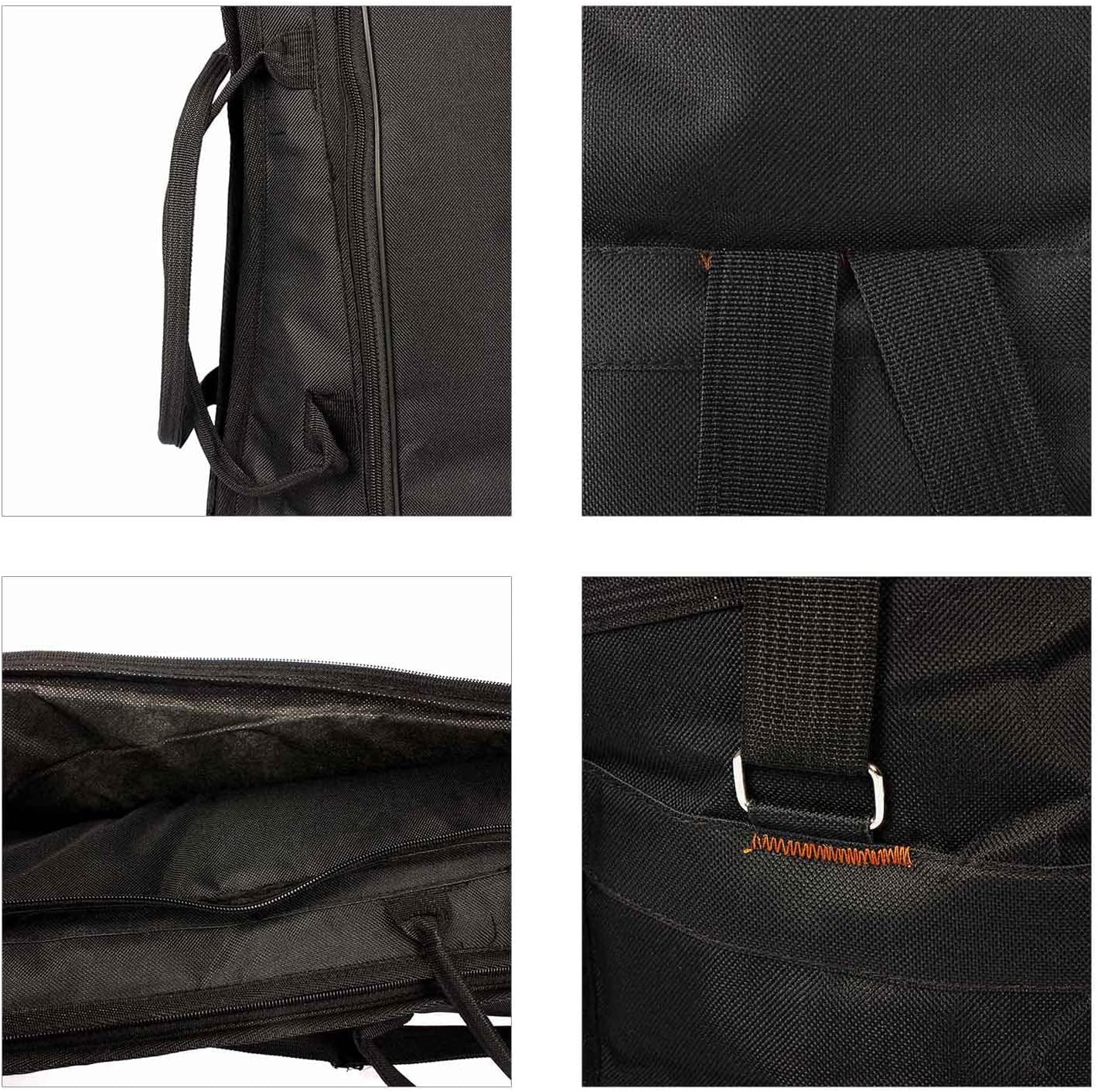 Alto Trombone Bag, 600D Water-Resistant Trombone Gig Bag Oxford Cloth Backpack Adjustable Shoulder Straps Pocket 5Mm Cotton Padded for Alto/Tenor Trombone image number 1