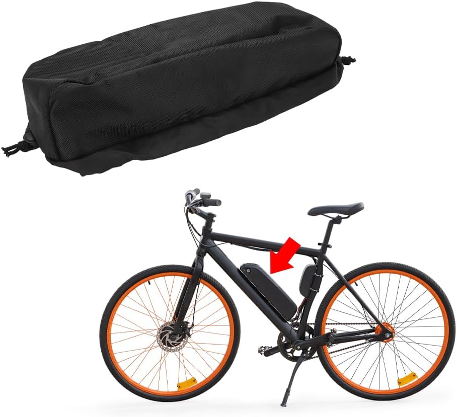 Joyzan E-Bike Battery Protective Cover, Protector Cover for Integrated Electric Bicycles Battery Protection Frame Covers against Moisture Dirt Dust Universal Installation Lifespan Batteries Extension image number 2