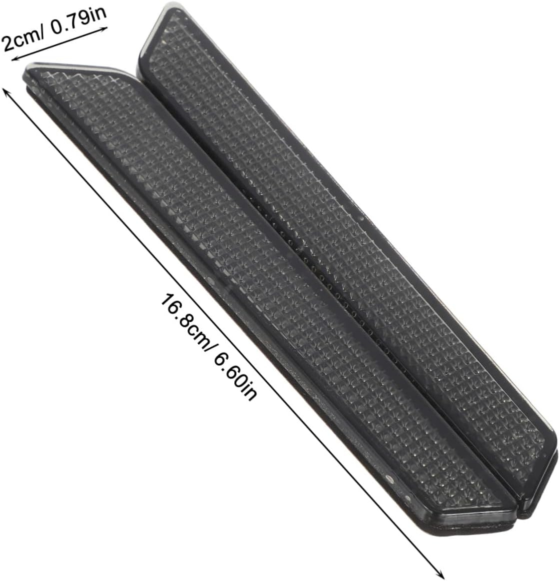 Alipis Motorcycle Reflective Strips Saddle Bag Motorcycle Covers Saddle Bag Reflector Accessories Reflector Inserts Black Grey Abs - Grey image number 4