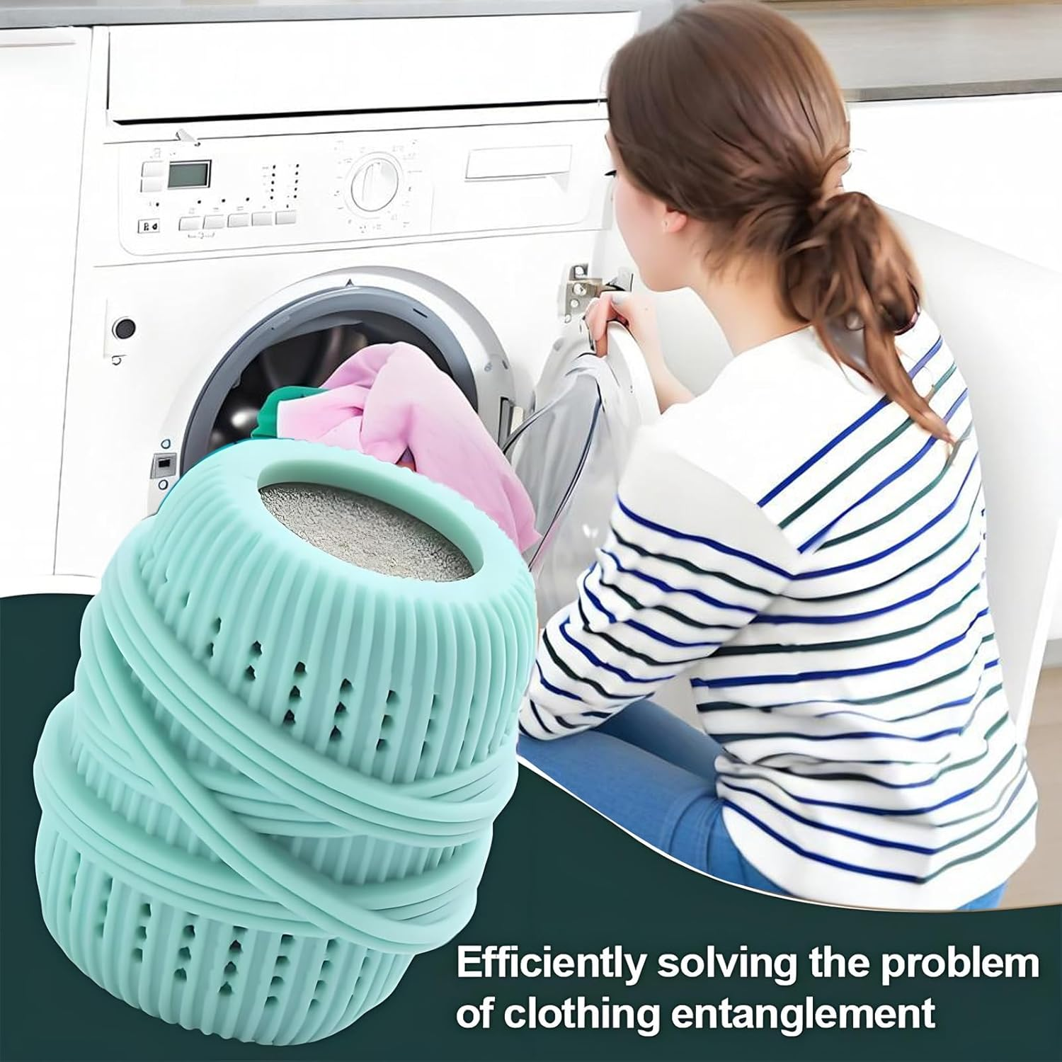 Checkzed Reusable Washing Machine Lint Remover Balls, Anti-Entanglement Laundry Balls,Hypoallergenic Eco-Friendly Washer Balls for Pet Hair and Lint Removal, Compact Cleaning Accessories (3 Colours) image number 5