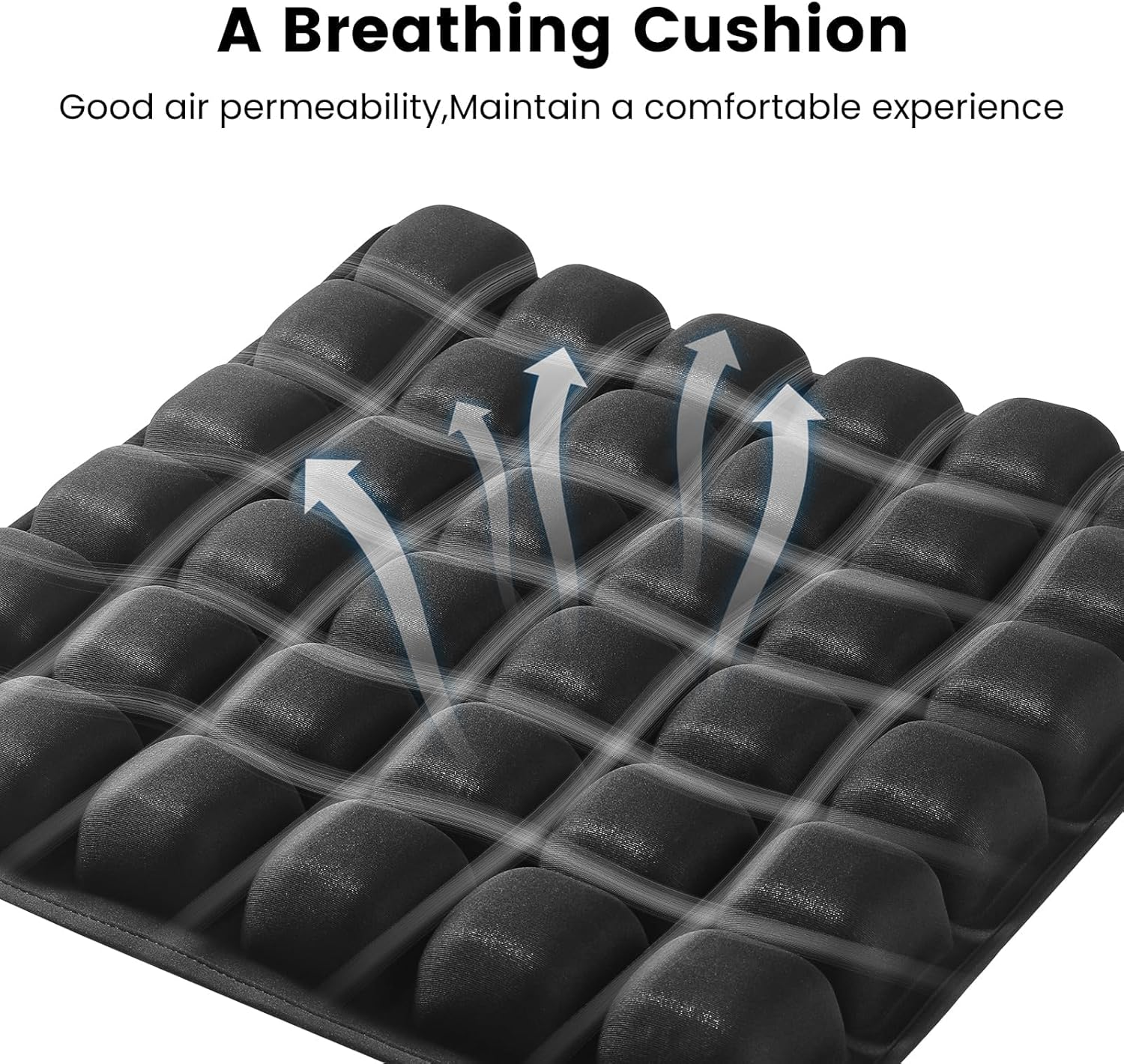 Travel Cushion，2025 New 3D Self-Inflatable Air Cell Seat Cushion for Pressure Relie ，Portable Airplane Seat Cushionfor Long Flights，Comfortable Air Seat Cushionfor for Office Chair，Wheelchair，Car image number 2