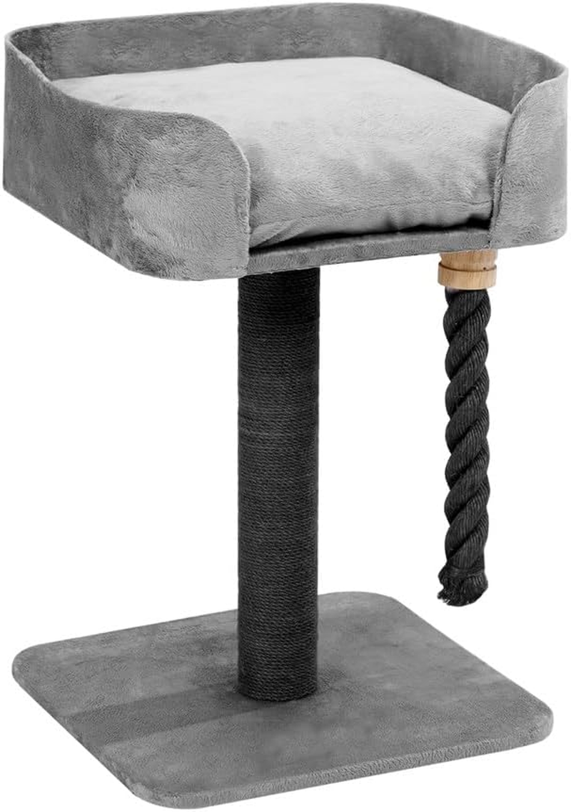 Paws & Claws Catsby Fitzroy Sisal Scratching Post, Silver/Grey, 40 X 40 X 60 Cm Size image number 4