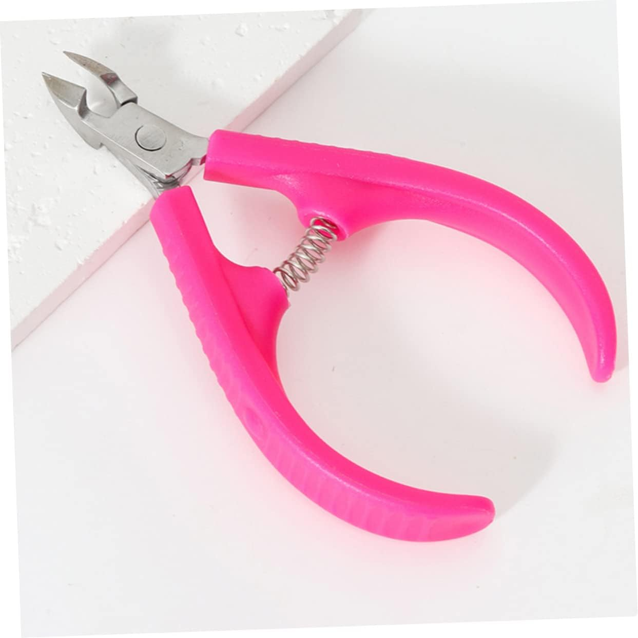 2Pcs Nail Cuticle Clippers Stainless Steel Non-Slip Portable Cuticle Trimmer Dead Skin Remover for Manicure Household Use image number 4