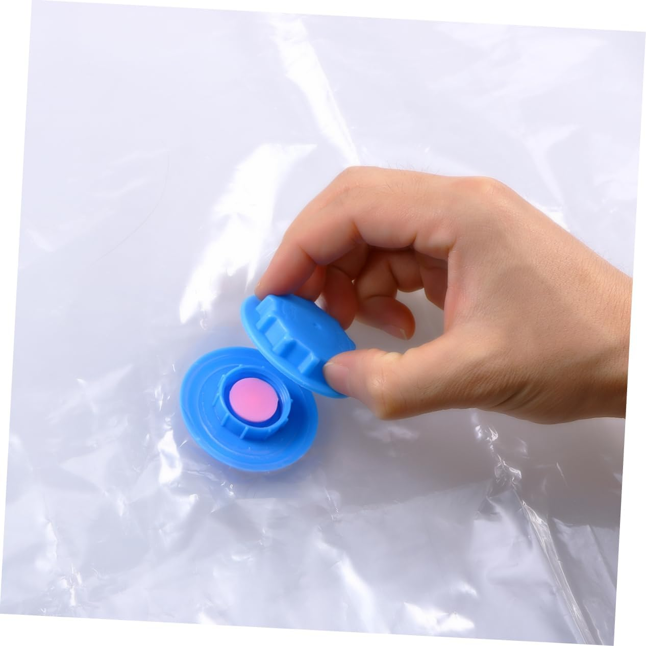 SOESFOUFU Travel Vacuum Storage Bags Space Saving Compression Bags for Clothes Quilt Bedding Pillows Blankets Reusable image number 6