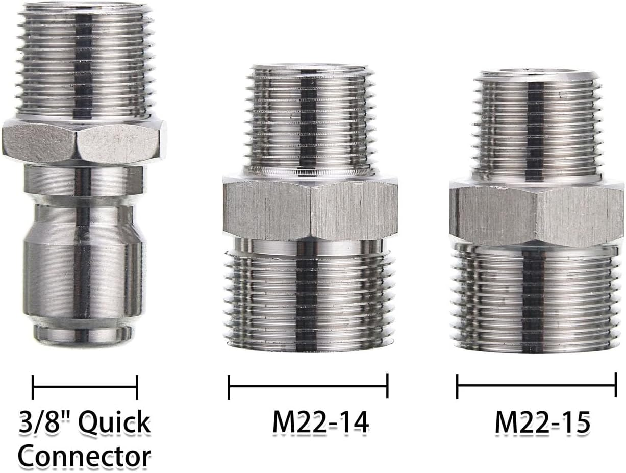 Hyuduo 5000 PSI High Pressure Washer Gun Powerful Spray Gun with Brass Metal Plastic for Car Motorcycle Watering Plants Kitchens Bathrooms Long Lasting & Locking Handle 300℉ Max Temp image number 1