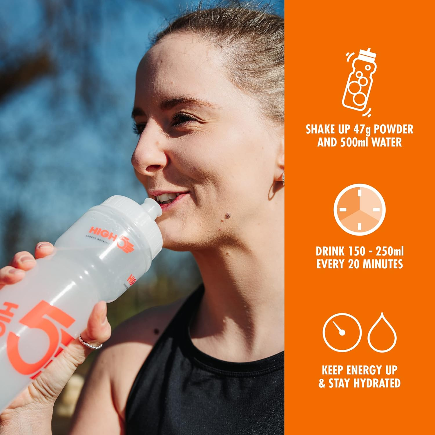 HIGH5 Energy Drink 2.2Kg Orange image number 5