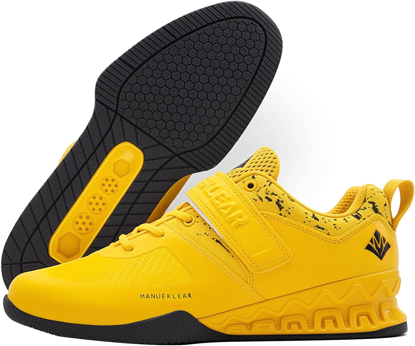 MANUEKLEAR Deadlift Shoes, Strong Anti-Slip Lifting for Men, Professional Training Weightlifting for Men and Women, Squat for Powerlifting with Rubber Non-Slip Sole