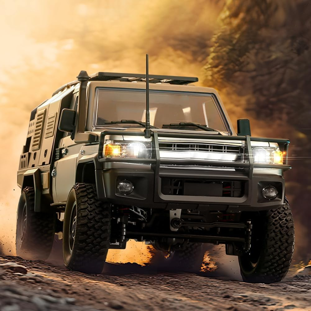 2.4G Full Scale Pickup Short Truck 4WD Climbing Car RC Car Remote Control Toy for MN Model MN82S 1:12 Black image number 4