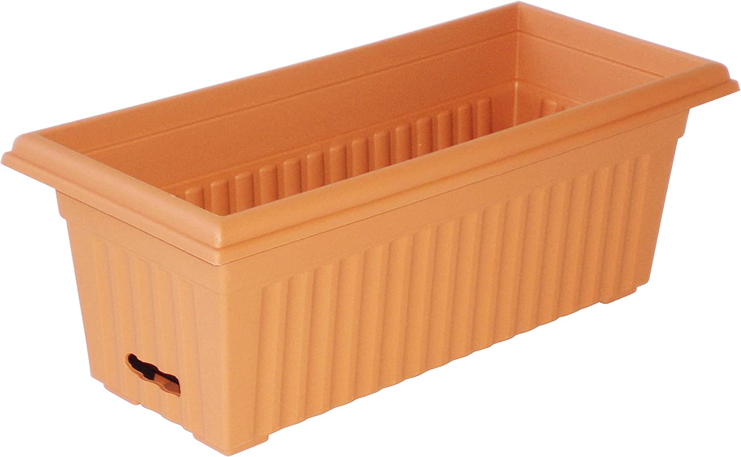 Home Leisure Rectangular Fluted Water Saver Planter, 480 Mm Size, Terracotta image number 1