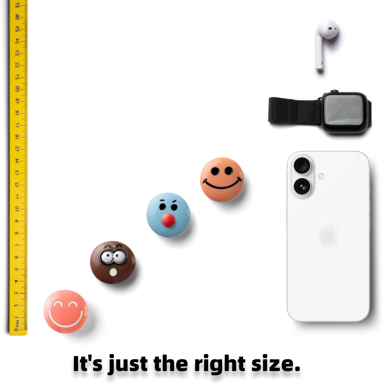 SUNURS 16 or 9-Pack 3D Emoji Fridge Magnets - Vibrant Resin Expressions with Strong Neodymium Magnets, Smooth Finish & Flat Back Design image number 5