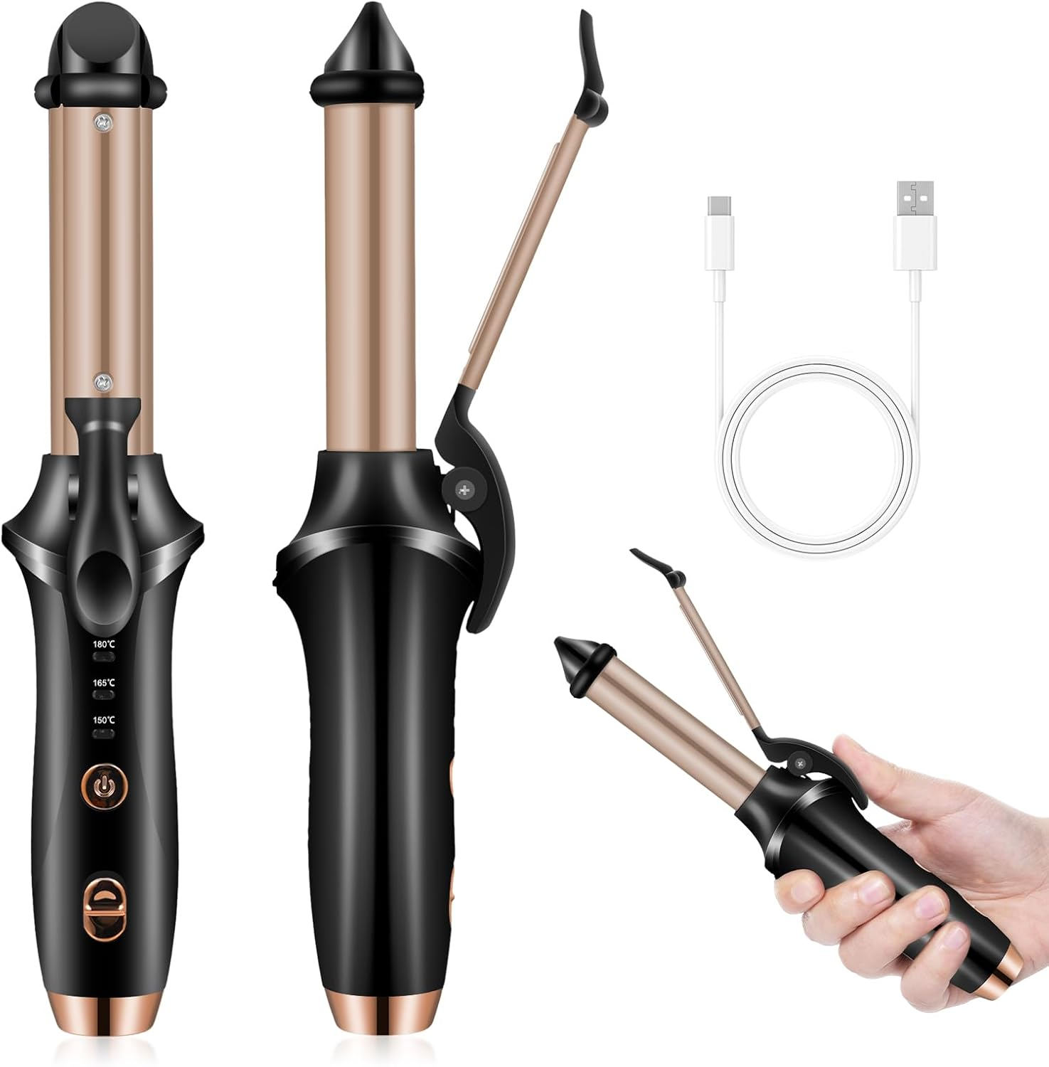 MEFESE Wireless Curling Iron Rechargeable Models Clipboard Home Hair Straight Curling Dual-Use Portable Curling Iron image number 4