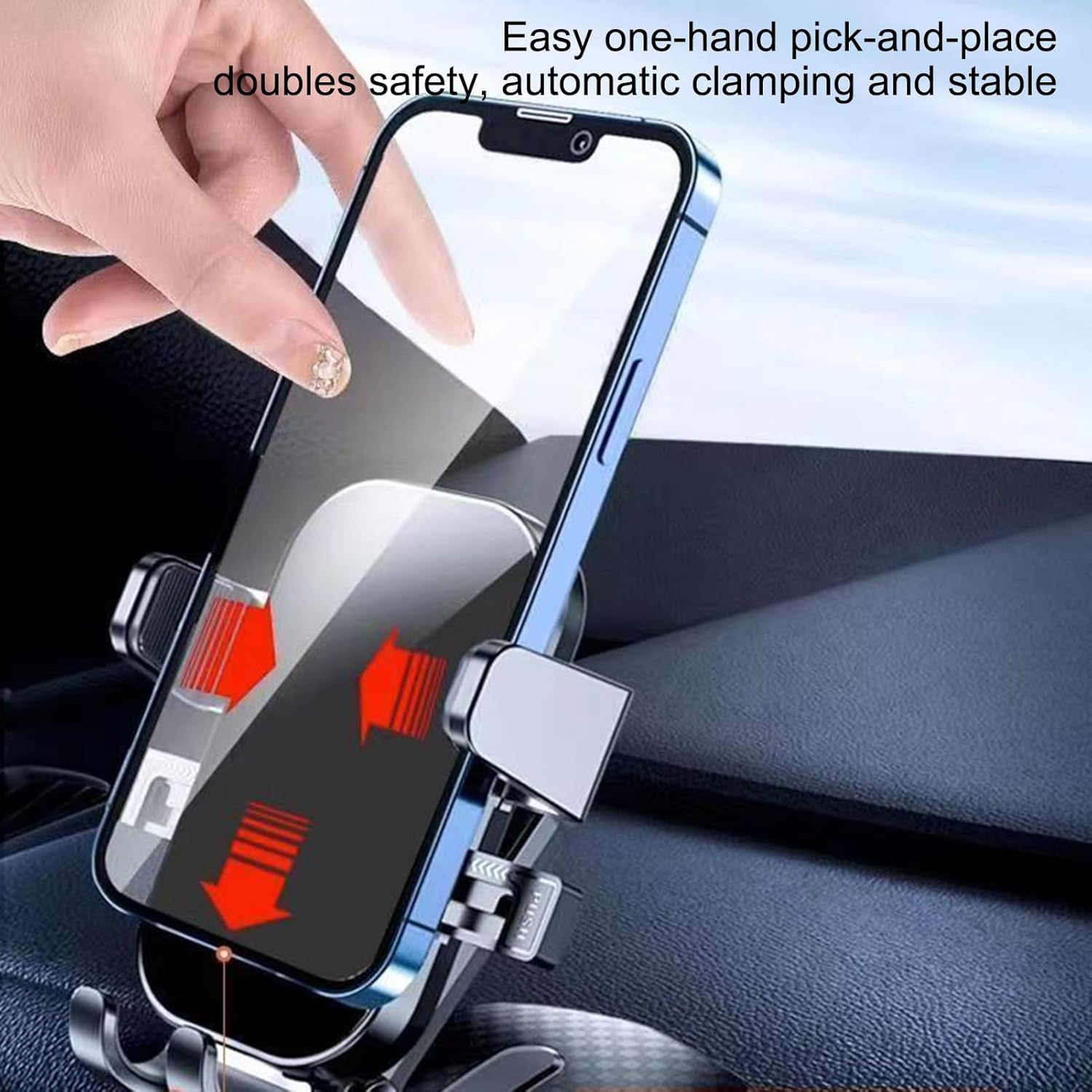 Mxshc Car Dash Phone Holder | Quiet Non Slip Adjustable Stand | Car Cell Phone Holder,For Family Men Women Travel Driving Automotive Vehicle Indoor Home image number 2