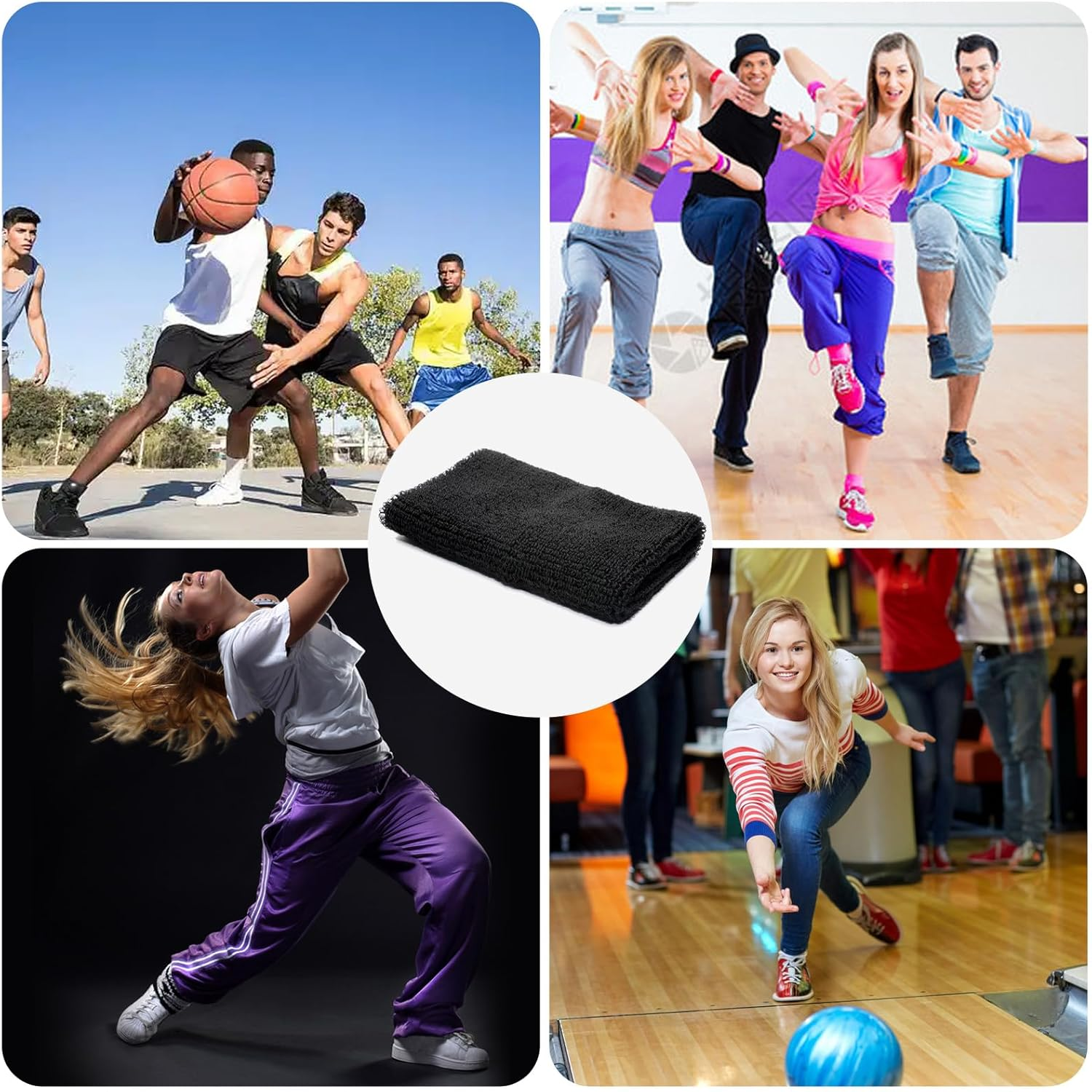 Sock Shoes for Dancing, 2 Pairs Dance Socks Non-Slip, 4.7"X3.3" Dance Foot Covers for Hip Hop, Shoe Covers over Sneaker for Hip Hop, Salsa, Tango, Yoga, Ball Games (Black) image number 4