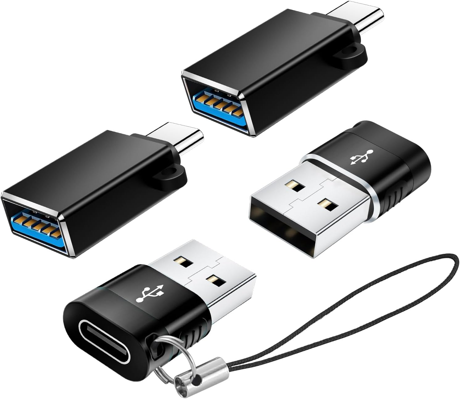 USB to USB C Adapter 10 Pack,Usb a to USB C Adapter,Usb Male to Type C Female OTG Adaptor,Usb C Cable Converter for Iphone 16 15 14 13,Ipad Pro,Airpods,Charger,Car Play