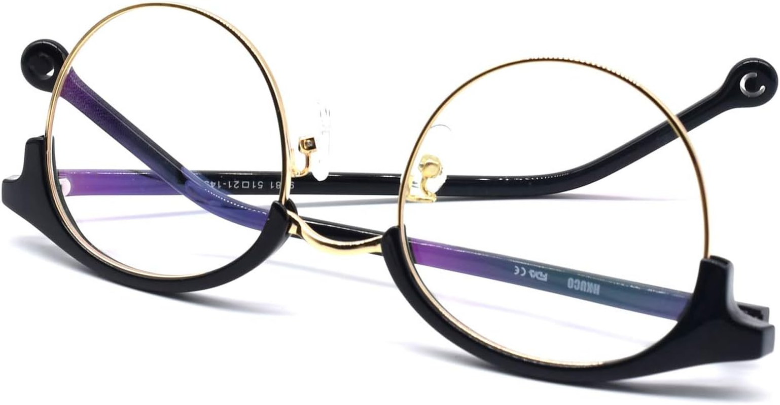 HKUCO Classic Half Frame Clear Lens Eyewear Glasses image number 5