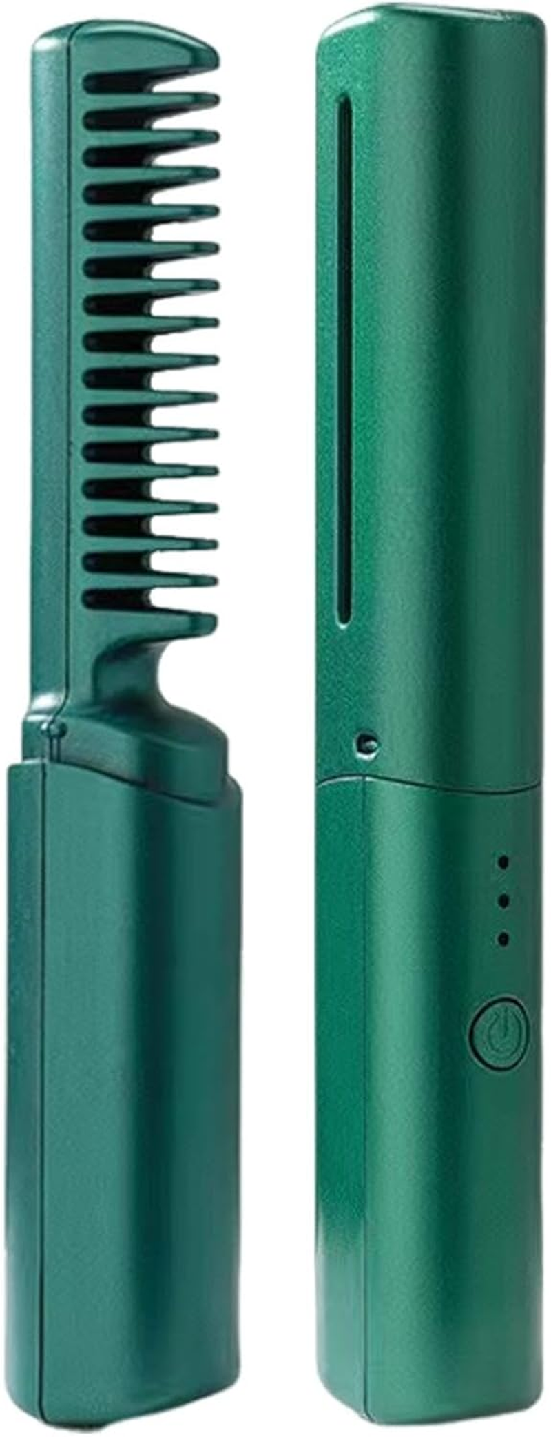 Rechargeable Quick Straightening Brush, Travel Friendly Fast Hair Straightener, Cordless Electric Hairbrush, Lightweight Heated Hairbrush, 3.5Cm/1.37In X 18.5Cm 7.28In for Women