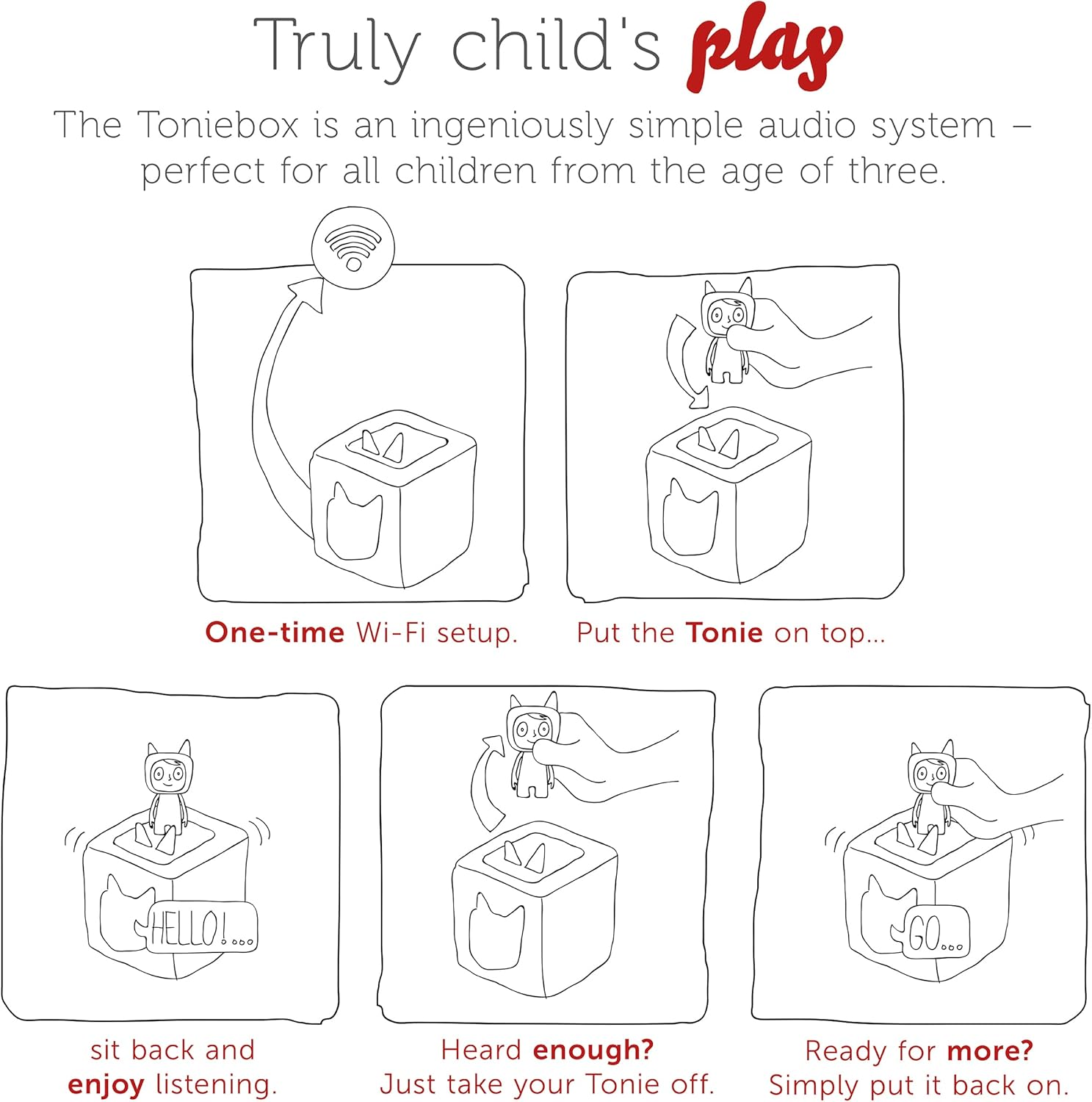 Tonies Sleepy Creative Audio Character - Record and Upload up to 90 Minutes of Your Own Stories and Songs image number 4