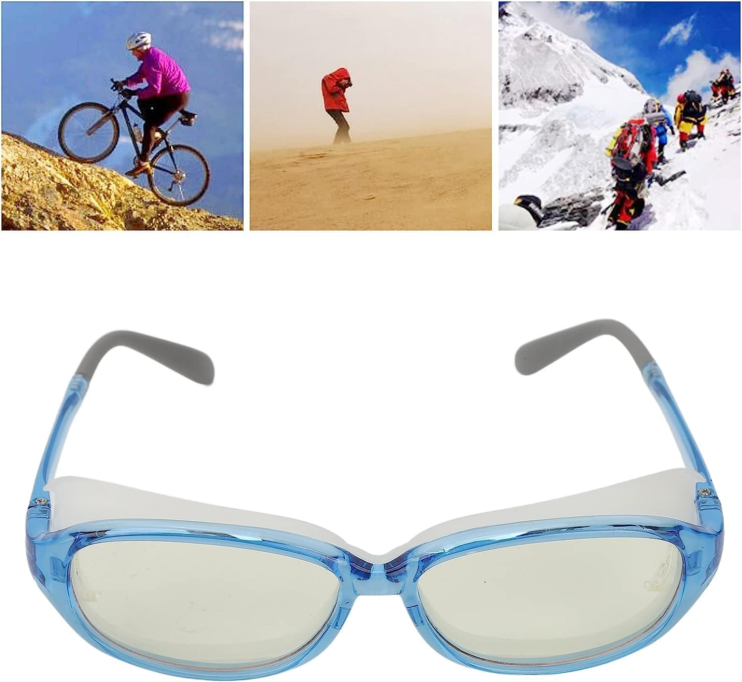 Anti Pollen Glasses, Fully Surrounded Sunglasses Mens, anti Fog UV Protection Harmful Light Blocking Glasses Safety Glasses - Effectively Block Sand, Dust, Pollen
