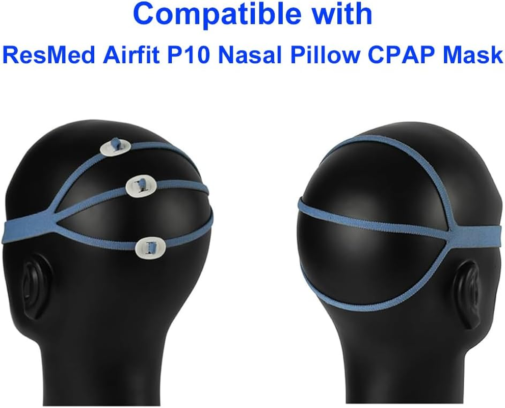 3 Pack P10 Headgear Replacement Compatible with Resmed Airfit P10 with 6 P10 Clips (3 Pack） image number 4