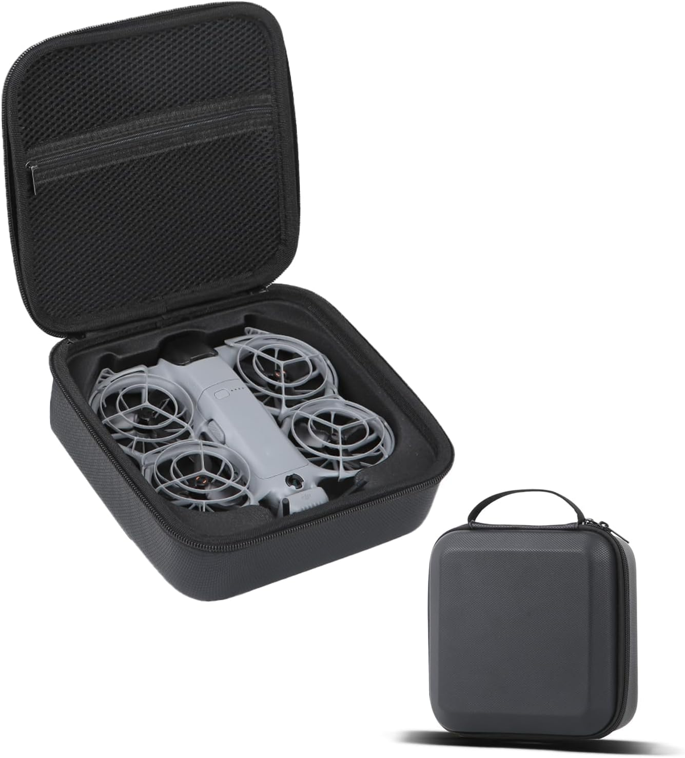 TEHAOUU Portable Case Compatible with DJI NEO 2, Storage Bag with EPE Liner, Drone Accessory Organizer (Black)