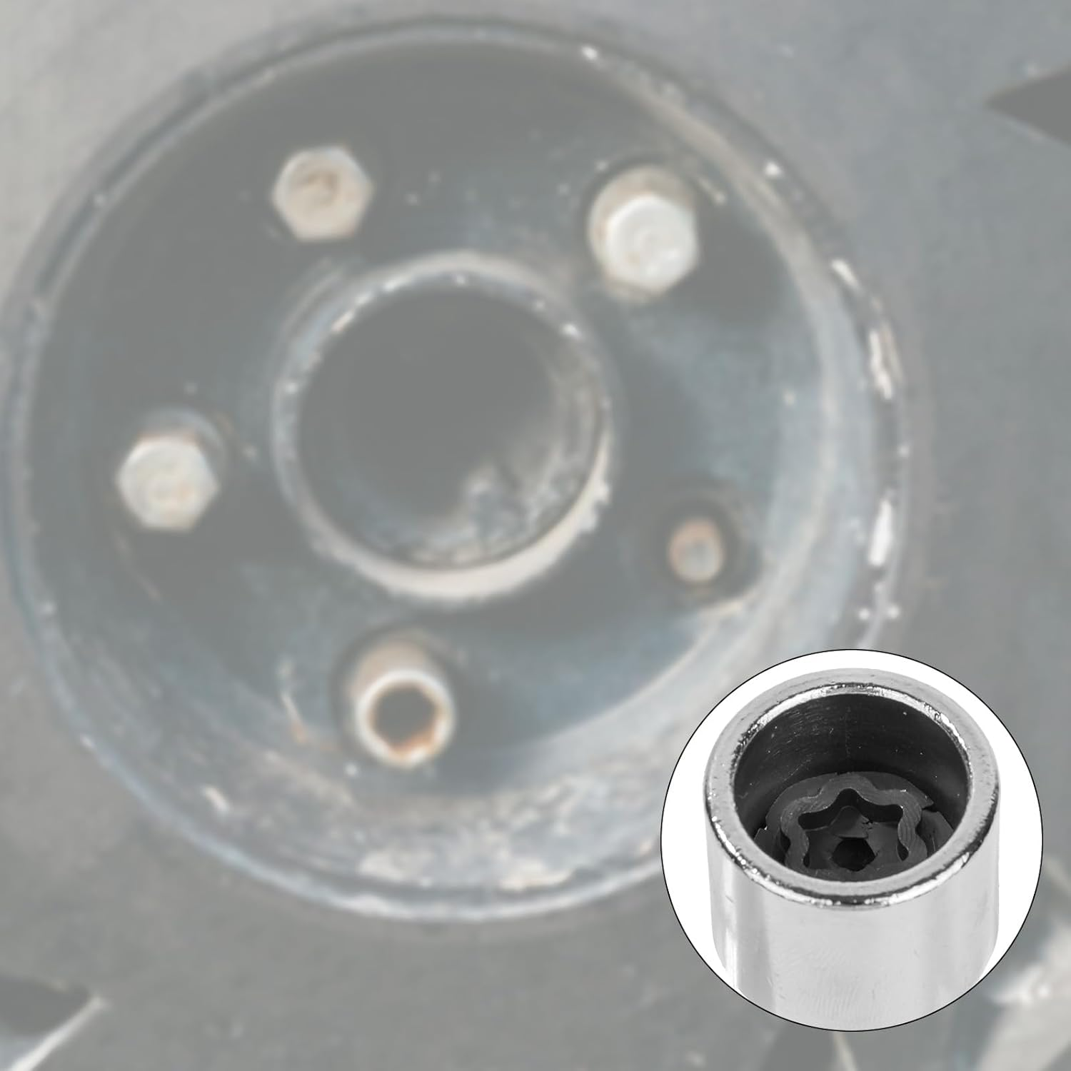 D-Wheel Locking Lug Nut Removal Tool Kit, Steel Drive Wheel Lock Key with Socket Anti-Theft Wheel Nut Remover & Installer for Automotive Repair image number 1