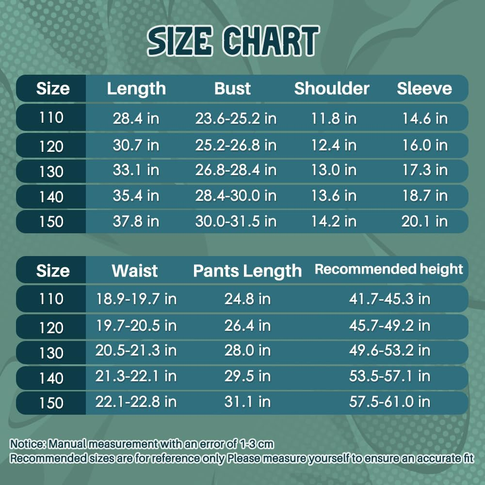 Slowton Kids Kimono Costume Cosplay Outfits Set Halloween Uniform Jackets Costume for Kids Adult image number 4