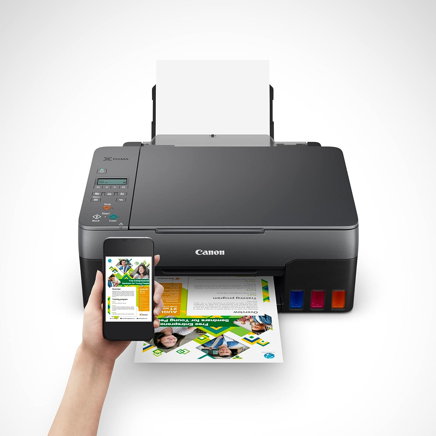 Canon PIXMA G3620 Megatank Inkjet Printer image number 3