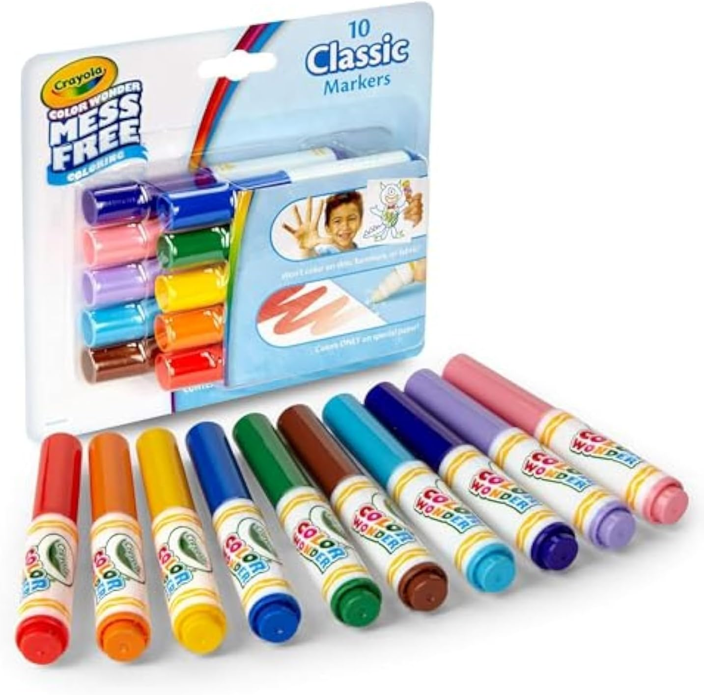 Crayola Color Wonder Mess Free Coloring 10 Classic Markers