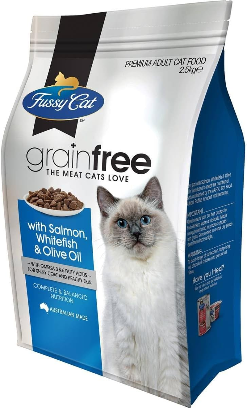 Fussy Cat Salmon and Whitefish with Olive Oil Adult Dry Cat Food 2.5 Kg