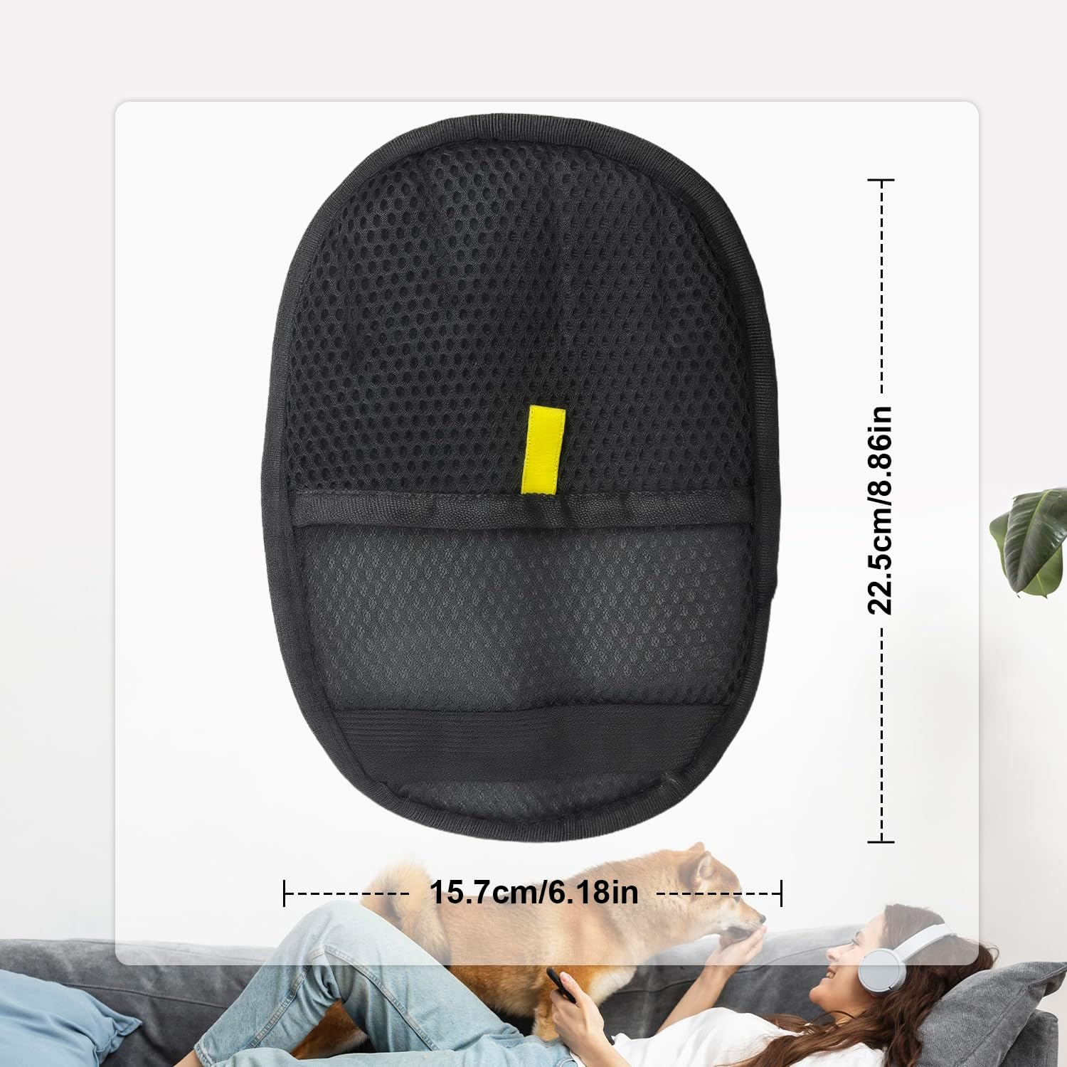 ALLY-MAGIC E25-WZCWCMST Pet Hair Remover Glove for Dogs and Cats image number 3