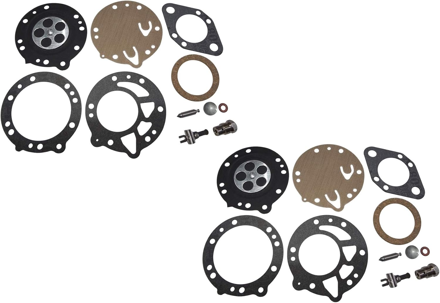 Carburetor Repair/Rebuild Kit Replaces Tillotson RK-117HL for Tillotson 334A 334AA 334AB 360A 375A 385 384A 384B Carburetors (Pack of 2)