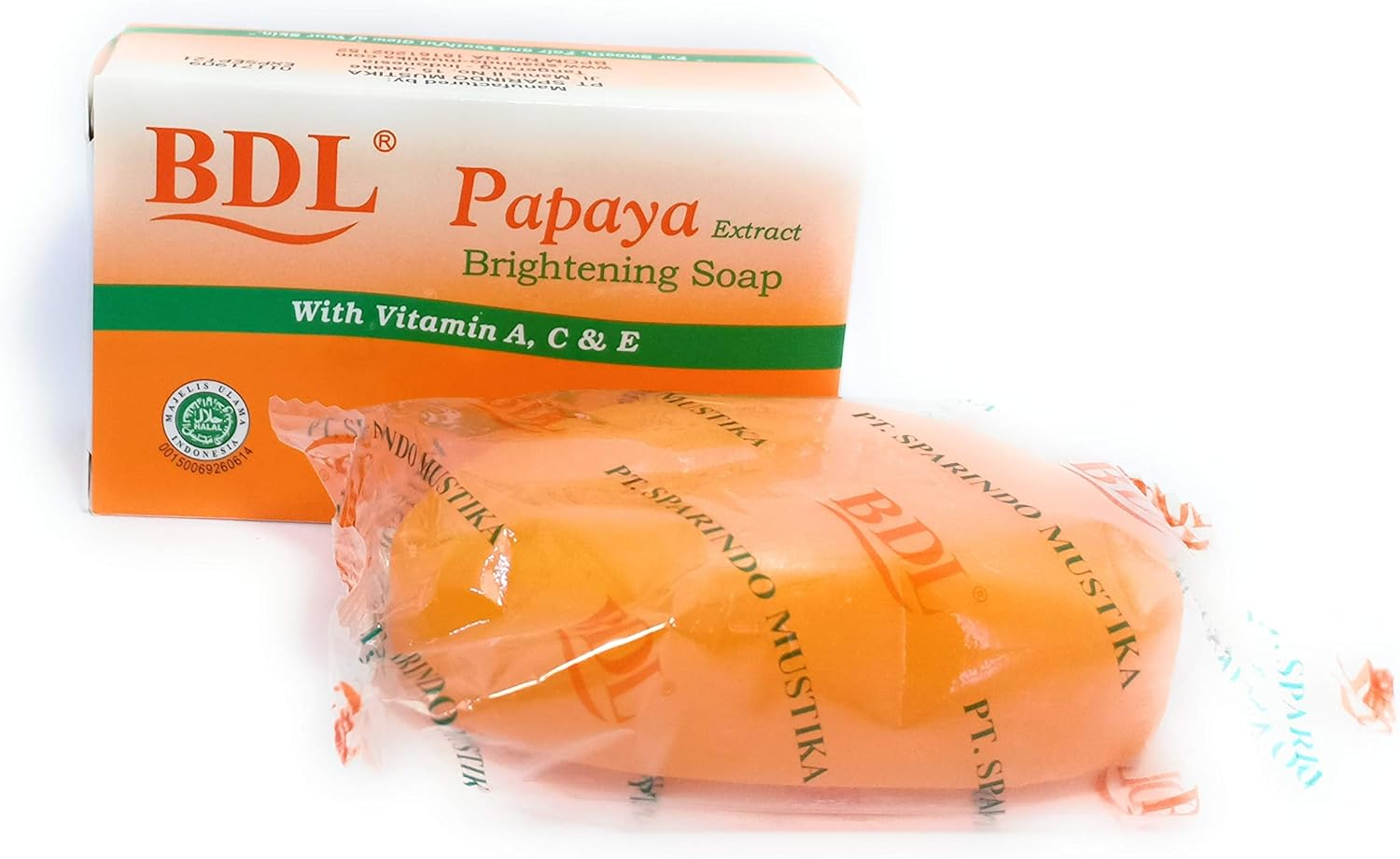 BDL Papaya Brightning Soap. 60 Gram (Pack of 6) image number 2