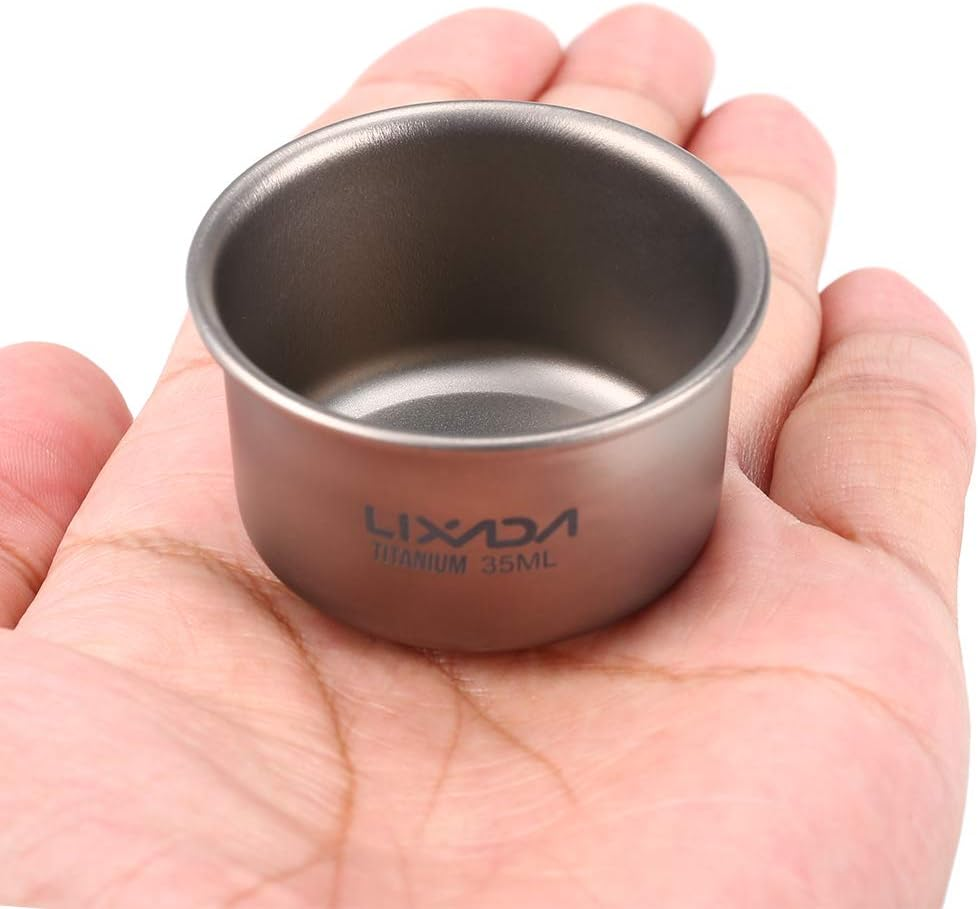 35Ml Mini Titanium Tea Cup Home Office Outdoor Camping Hiking Coffee Tea Cup Mug 8G image number 4
