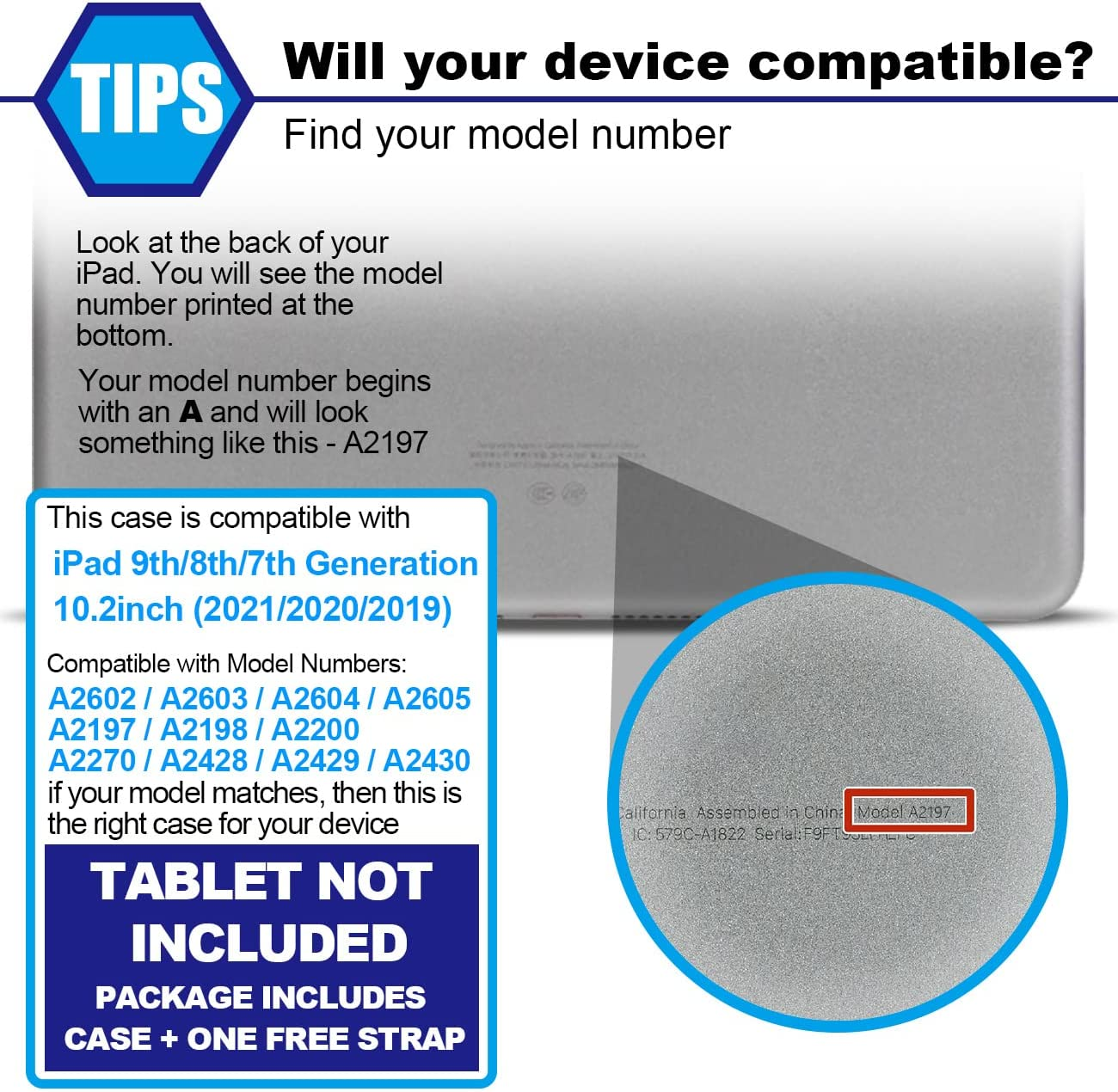 SEYMAC Stock Case for Ipad 9Th/ 8Th/ 7Th Generation 10.2&rsquo;&rsquo;, Shockproof Case with Screen Protector Pencil Holder [360&deg; Rotating Hand Strap] &Stand for Ipad 10.2 Inch 2021/2020/2019 (Black) image number 2